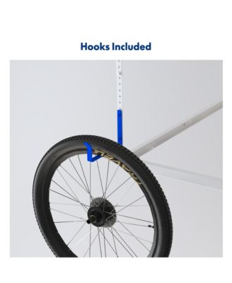 OHK Frame-Only OHK Series Ceiling Mounted Overhead Garage Storage Rack, White — 48" X 96"