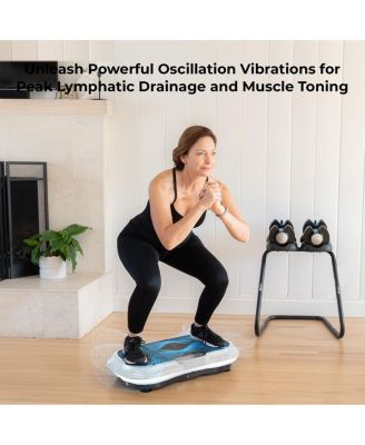 Waver Vibration Plate - Whole Body Workout Machine with Loop Bands for Toning & Weight Loss
