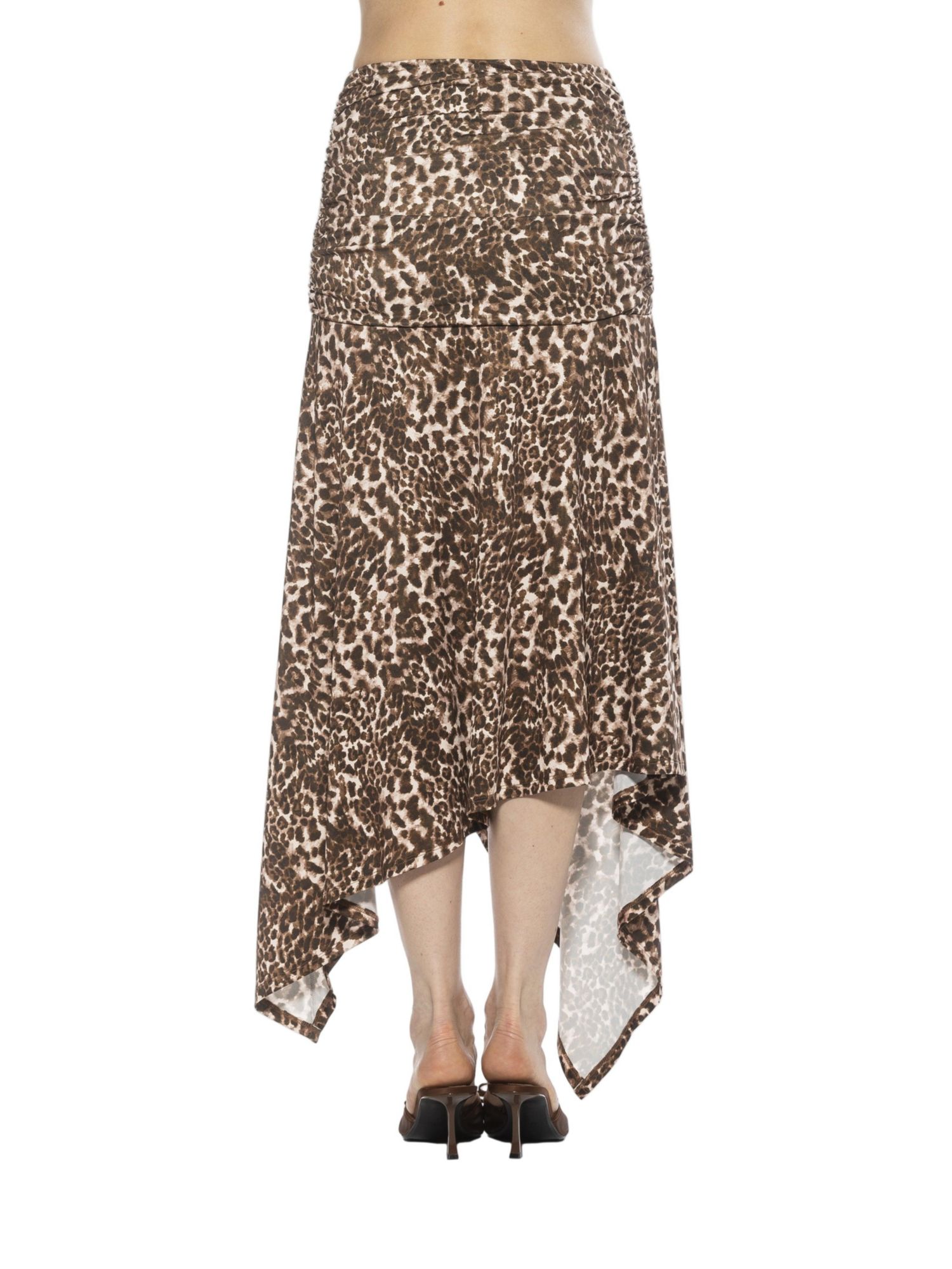 Women's Kennedy Ruched Stretch Handkerchief Skirt