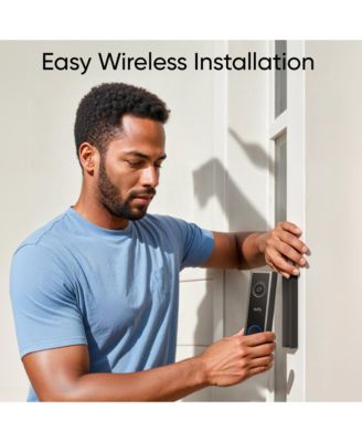 C30 Smart Wi-Fi 2K Wireless Video Doorbell with Human and Motion Dectection and No Monthly Fees