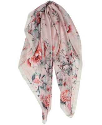 Botanical Floral Square Scarf