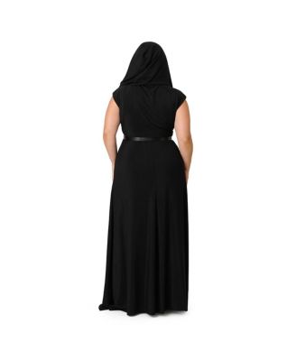 Plus Size Hooded Maxi Dress
