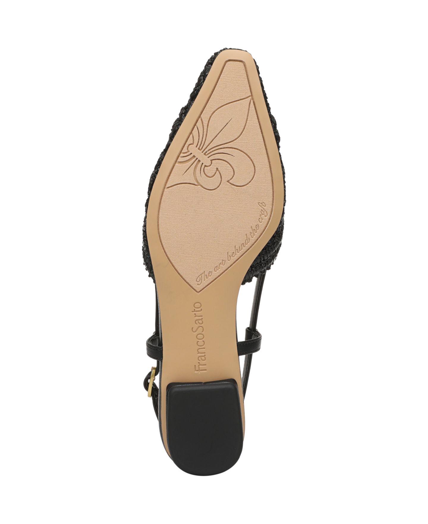 Женские балетки Franco Sarto Riona Slingback Flats, цвет: Чёрный искусственный — фото 5