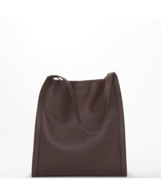 Pebbled Leather Work Tote, Everyday Pebble Leather Shoulder Bag