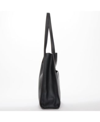 Pebbled Leather Work Tote, Everyday Pebble Leather Shoulder Bag