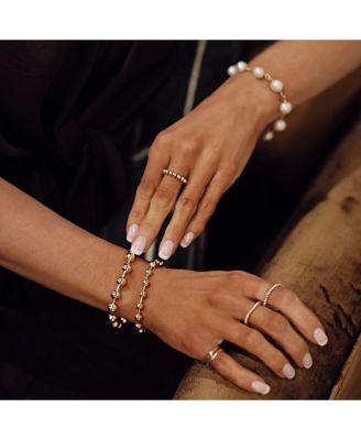 8mm Gold Vermeil Bead Bracelet