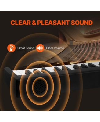 88-Key Folding Keyboard Piano Portable Digital Piano with Bag Pedal