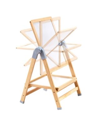 Kids Wooden Art Easel 2-in-1 Double-Sided with Accessories