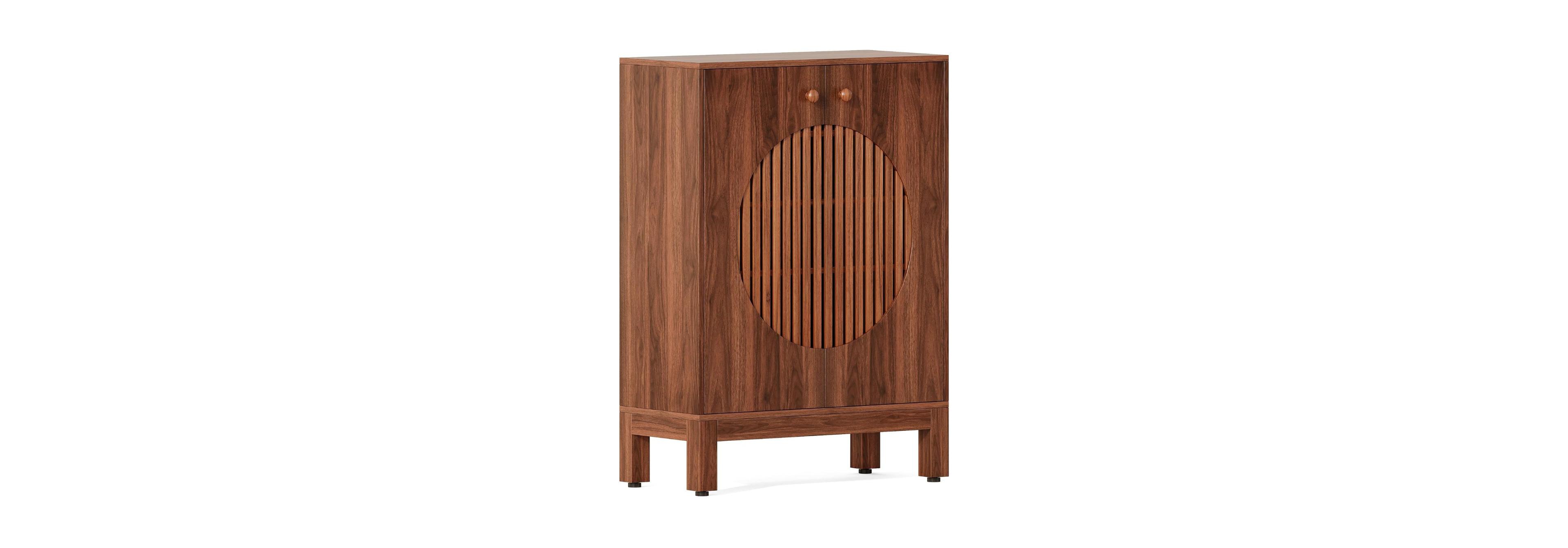 Slickblue Contemporary Shoe Cabinet with Enclosed Storage