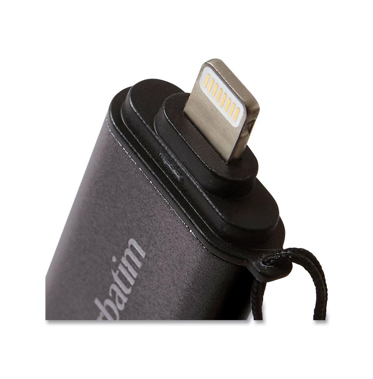 Verbatim 49301 64 Gb Store 'n' Go Dual Usb 3.0 Flash Drive for Apple Lightning Devices - Graphite