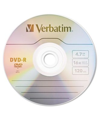 95101 4.7 GB 16X DVD-R Recordable Disc Spindle - Silver (50/Pack