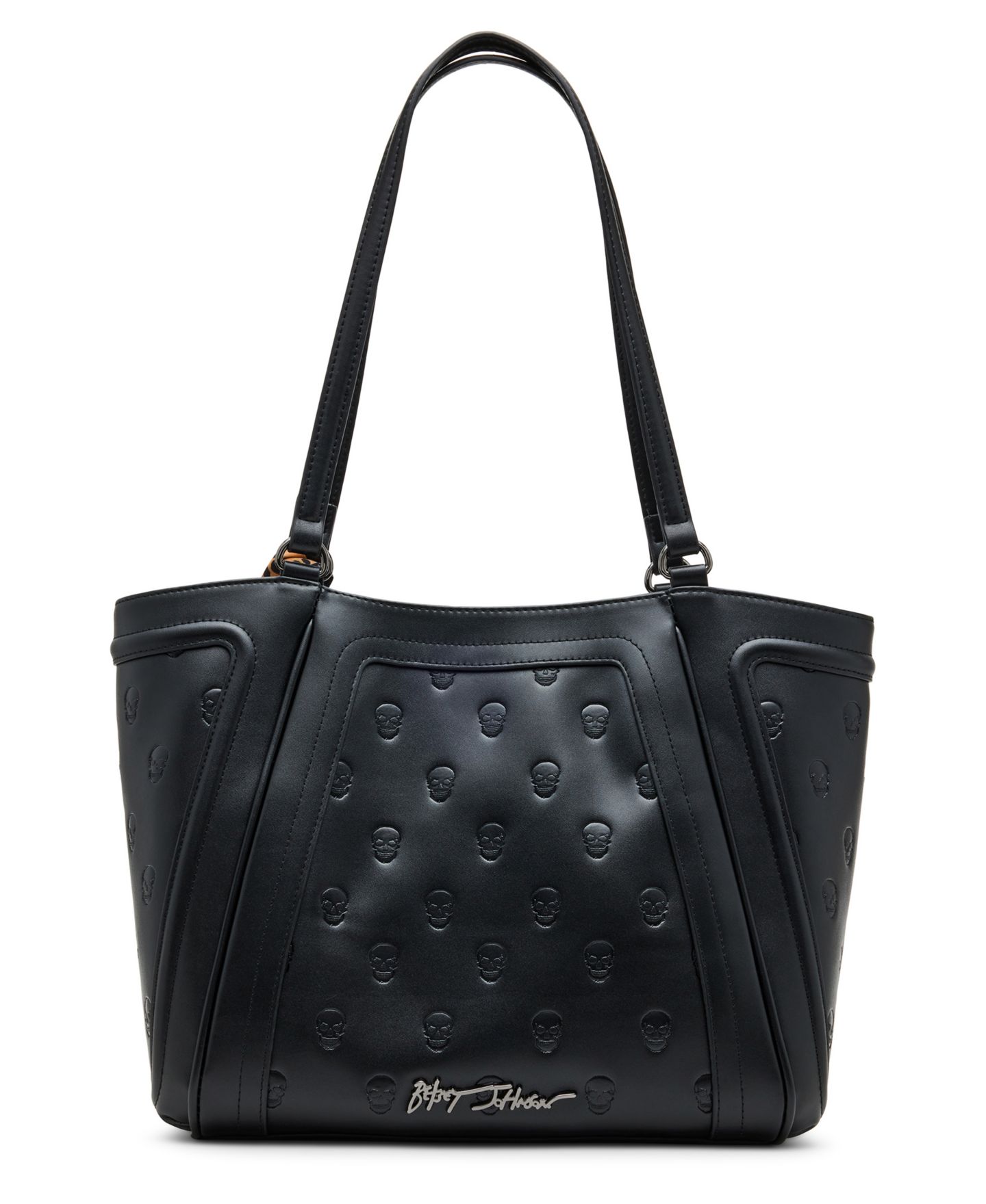 Женская сумка Betsey Johnson Skullicious Tote W/ Scarf, цвет: Чёрный — фото 3