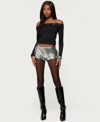 Women's Shauna Sequin Micro Shorts
