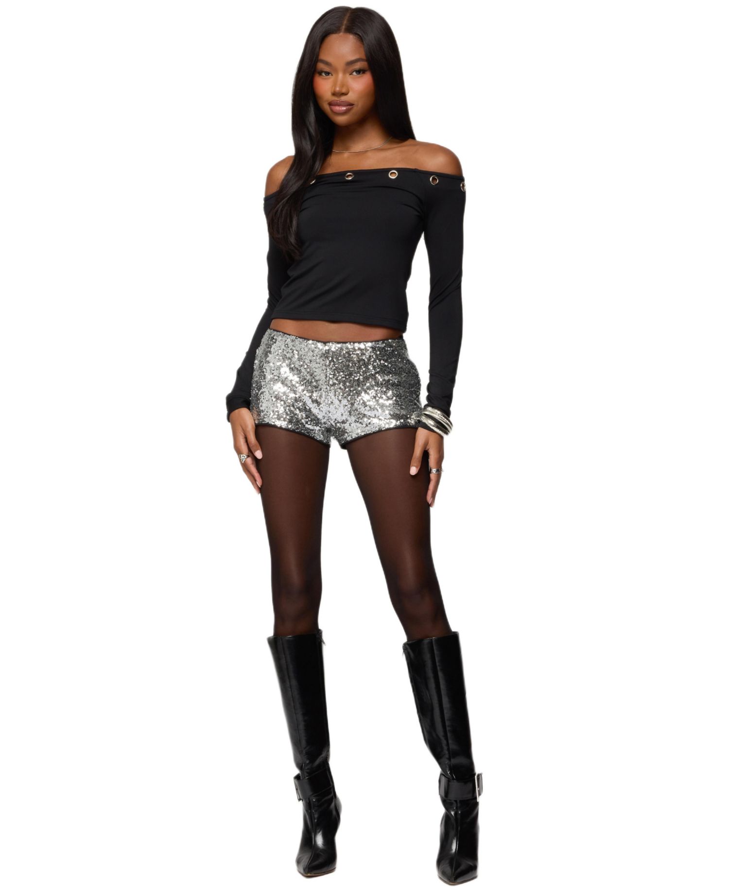 Women's Shauna Sequin Micro Shorts