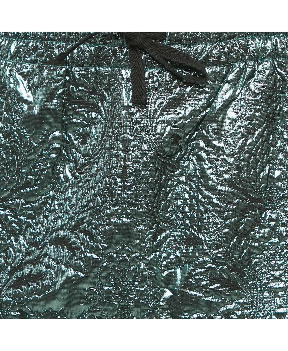 Pre-Owned Zadig & Voltaire Women's Metallic Blue Patterned Lurex Josa Bis Jac Deluxe Mini Skirt