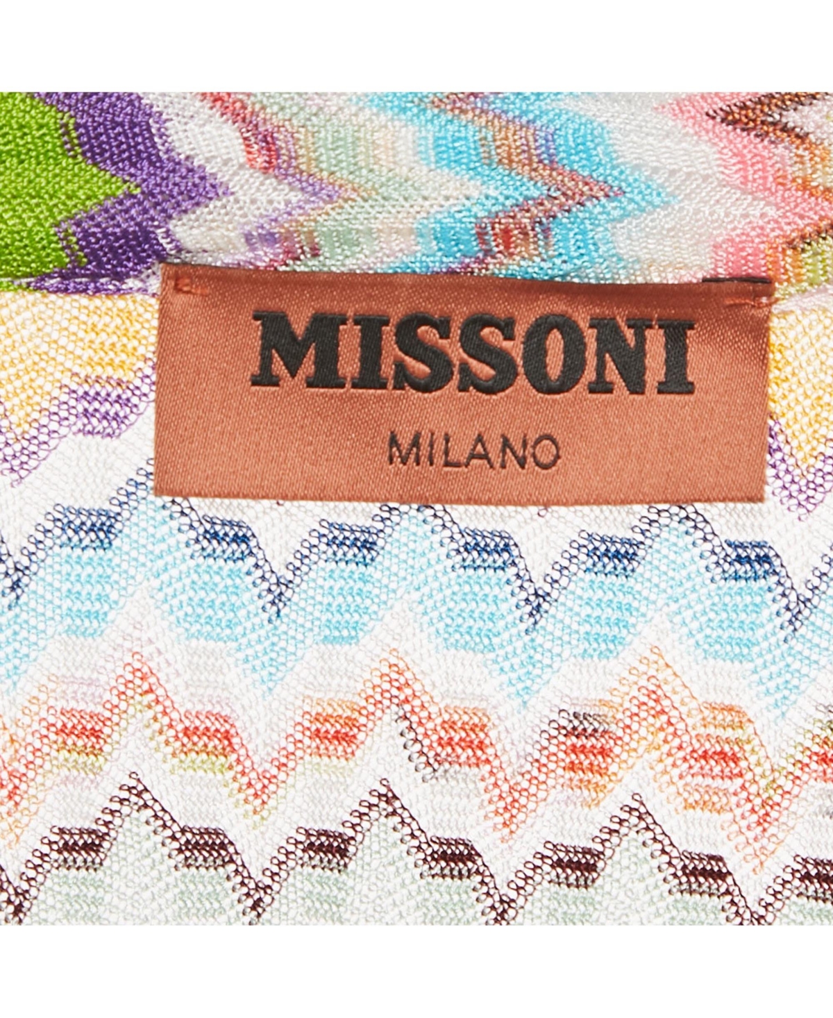 Pre-Owned Missoni Women's Multicolor Patterned Knit Plunge Neck Tunic Top