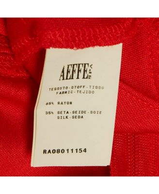 Women's Cheap And Chic Red Silk Blend Knit Sleeveless Top