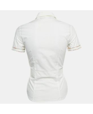 Women's Beaded Cotton Shirt