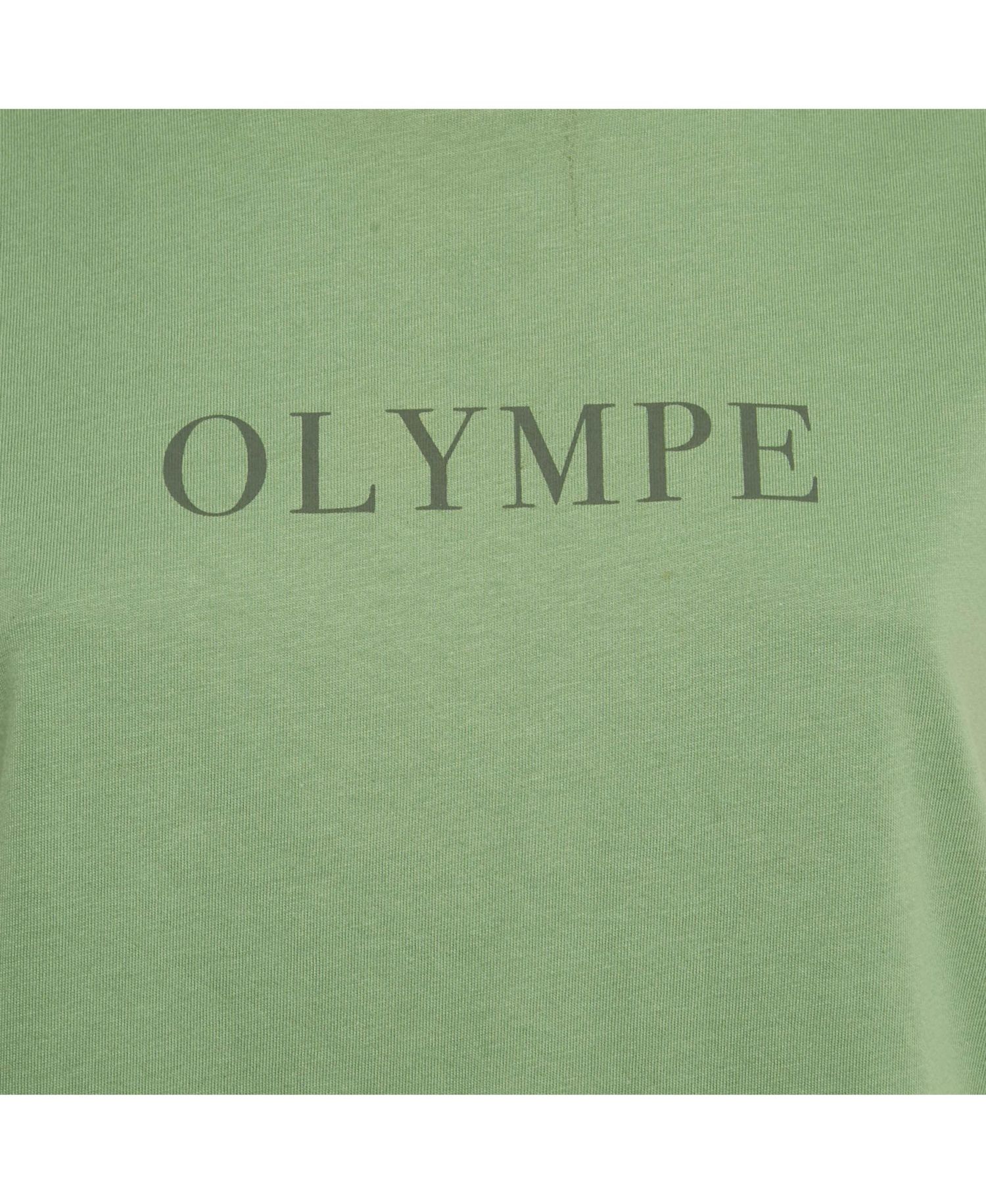 Women's Green Printed Cotton Zoe Citation T-Shirt