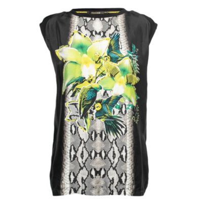 Women's Jersey Parrot Printed Top
