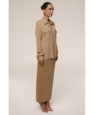 Women's Sway Sheer Button Up Top