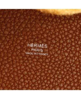 Pre-Owned HERMES PM Picotin Lock Bag Bicolor Clemence