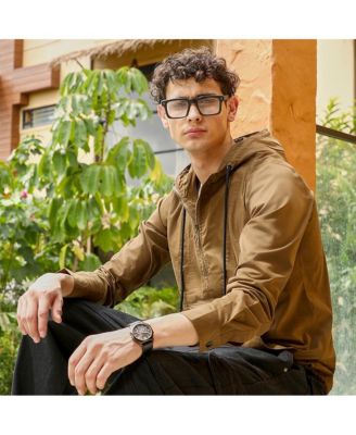 Men's Olive Brown Utility-Hike Jacket