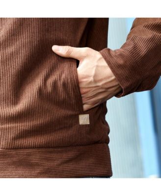 Men's Chocolate Brown Corduroy Rider Jacket