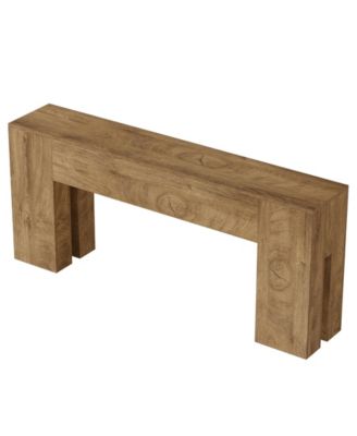 71-Inch Long Console Table for Entryway, Farmhouse Sofa Console Behind Couch