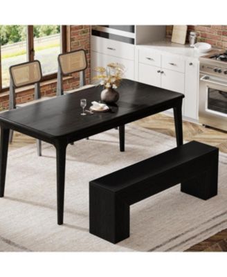 47" Farmhouse Wooden Bench – Perfect for entryway, dining room, hallway, or bedroom. Easy assembly