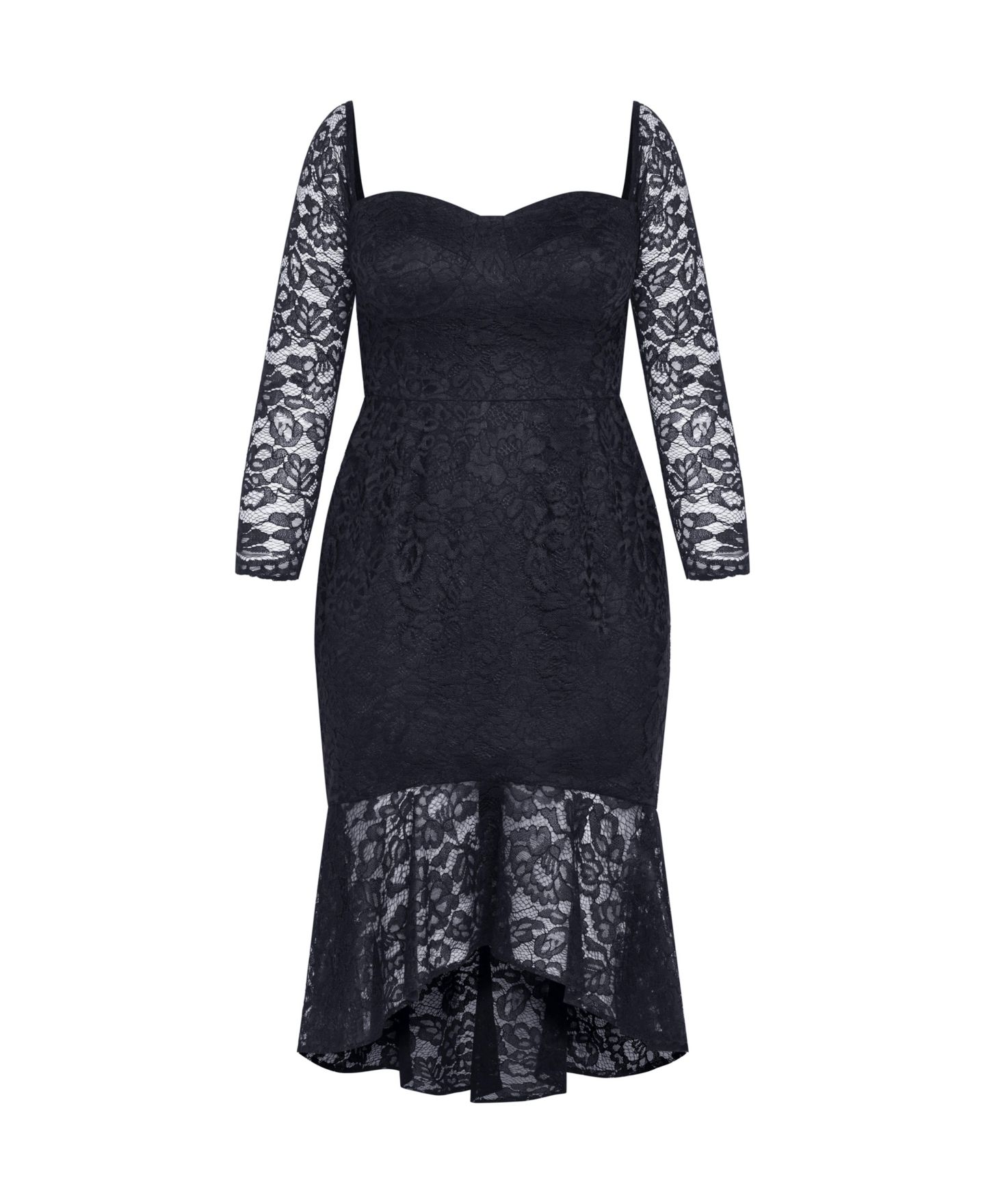 Женское платье CITY CHIC Plus Size Athena Lace, цвет: Тёмно-синий — фото 3
