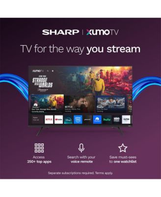 AQUOS Series QLED 4K Ultra HD Smart TV with Xumo – Black