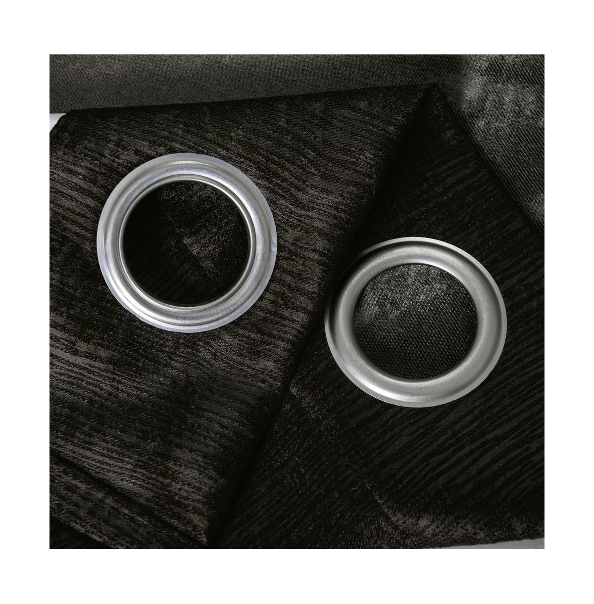 Olivia Gray Lina Matte Embossed Blackout Grommet Single Panel - 52x90