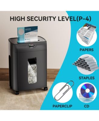 15-Sheet Cross Cut Paper Shredder, 4.76 Gallon Heavy Duty Ultra Quiet Shredder