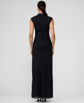 Women's Nina Mock-Neck Mesh Dress