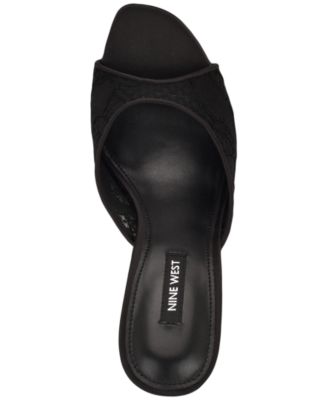 Women's Kiscop Lace Slip-On Stiletto Sandals