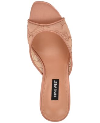 Women's Kiscop Lace Slip-On Stiletto Sandals