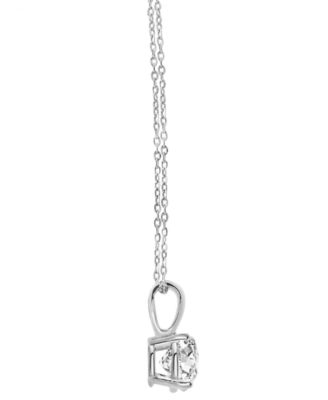 Diamond Pendant Necklace (3/4 ct. t.w.) in 14k White Gold