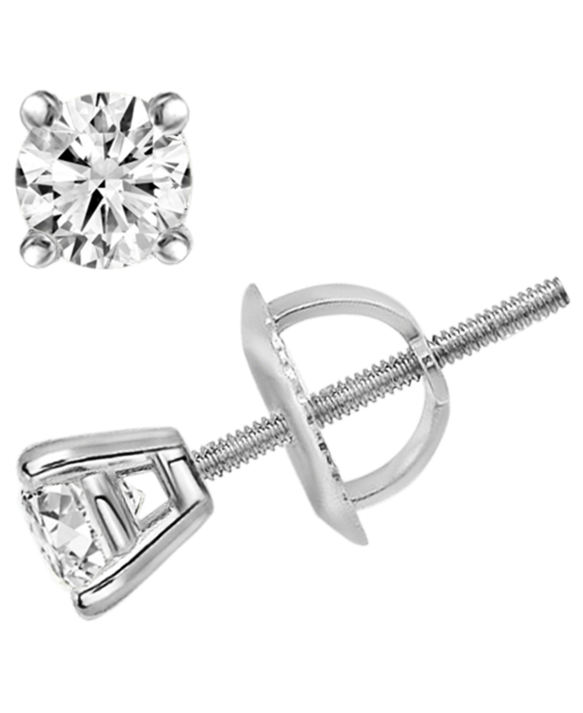 Macy's Diamond Stud Earrings (5/8 ct. t.w.) in 14k White Gold