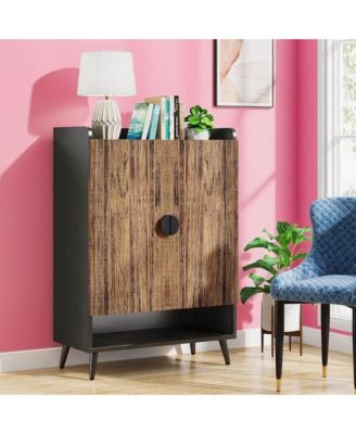 Shoe Storage Cabinet with Two Doors and Shelf