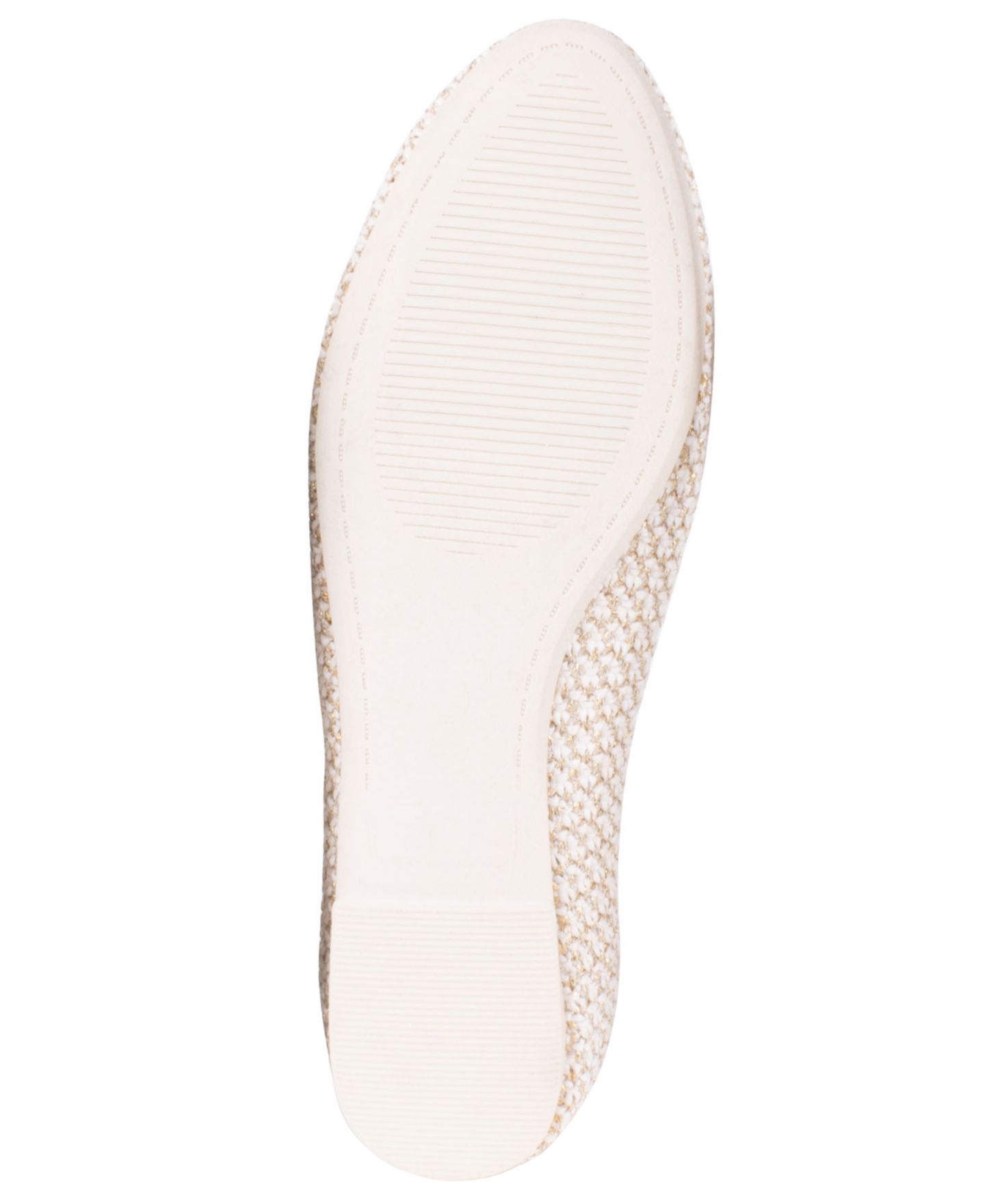 Женские балетки Tahari Sapporo Slip-On Ballet Flats, цвет: Бежевый / Золотой — фото 5