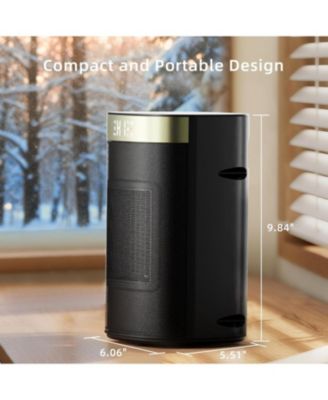 1500W Space Heater, Fast Heating & Energy Saving Portable Electric Heater with Remote, 5 Modes Adjustable Thermostat 24H Timer, Safe Quiet