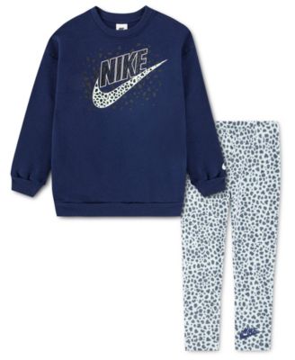 Nike - Toddler Girls' 2T-4T Printed Top and Leggings, 2-Piece Set