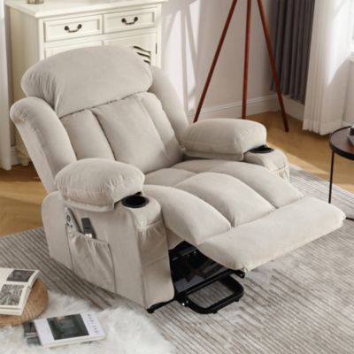 Power Lift Recliner with Heat Massage Side Pocket and USB Port