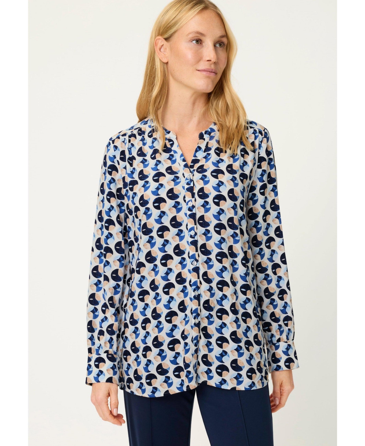 Olsen Women's Dotted Blouse