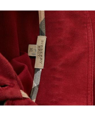 Men's Logo Embroidered Cotton Pique Polo T-Shirt