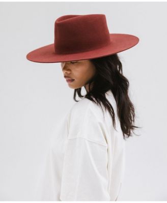 Dakota Wide Brim Felt Hat with Triangle Crown