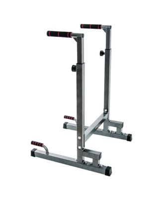 BalanceFrom Multi Function Home Gym Exercise Dip Stand, 500lb Capacity, Gray