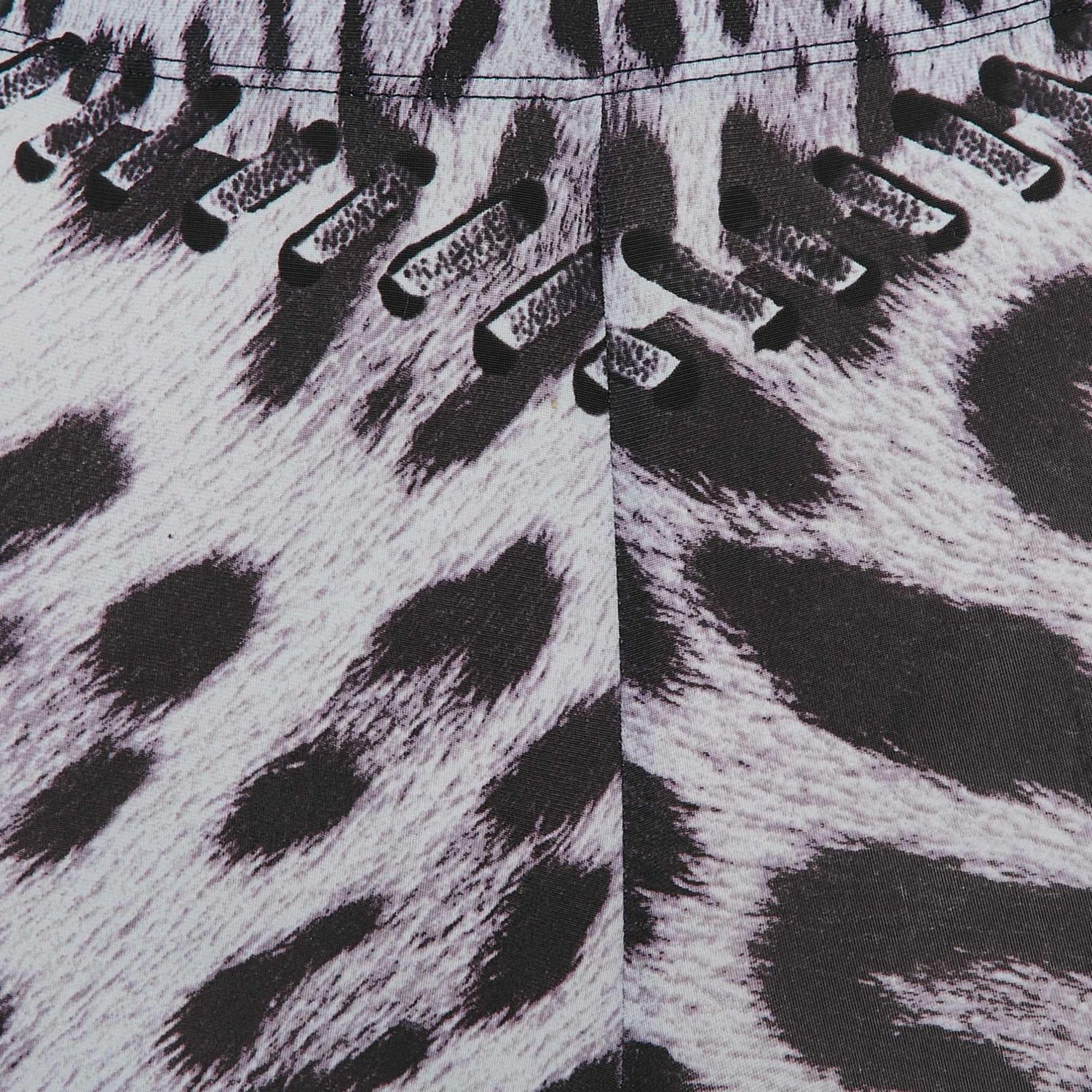 Women's Blue Leopard Print Jersey Leggings