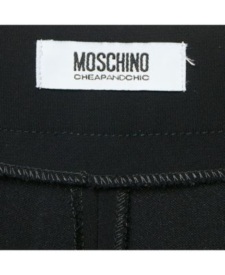 Women's Cheap And Chic Black Crepe Formal Trousers